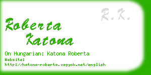 roberta katona business card